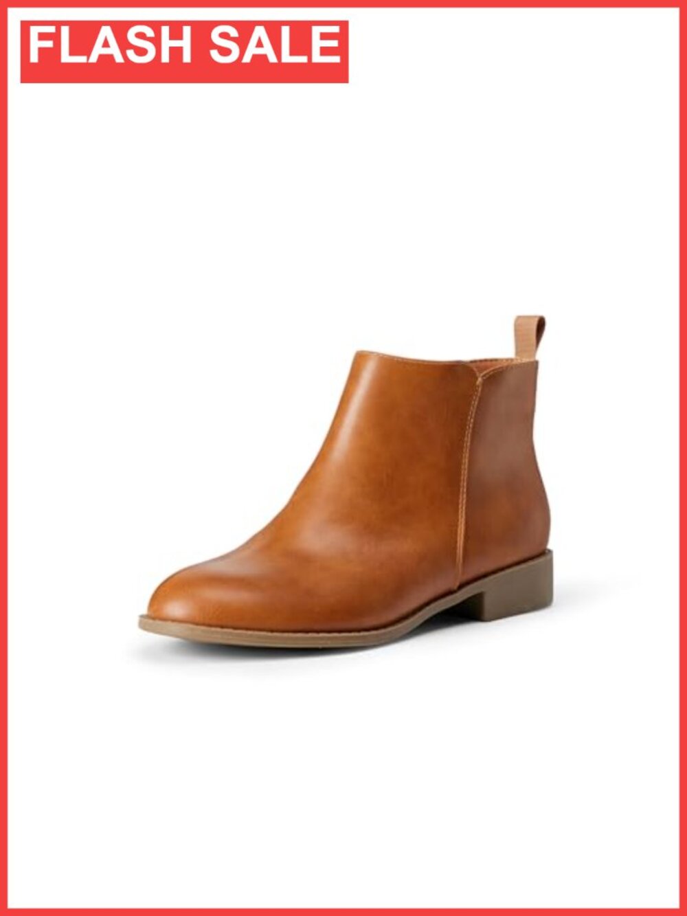 Faux Leather Ankle Boots with Zipper - Kids Girls Casual Booties